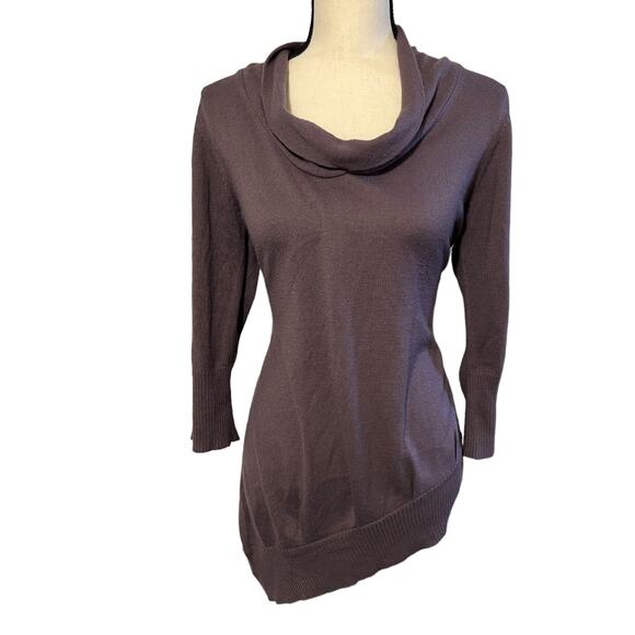 Jessica Simpson Womens Asymmetrical Sweater Purple Size Large - Picture 2 of 6